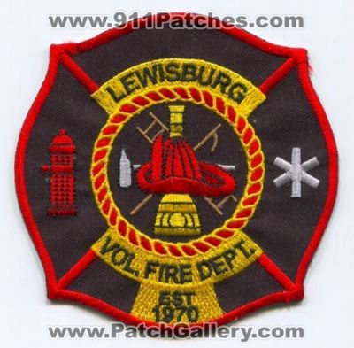 Lewisburg Volunteer Fire Department (Kentucky)
Scan By: PatchGallery.com
Keywords: vol. dept.