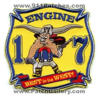 Lexington Fire Department Engine 17 Patch (Kentucky)
Scan By: PatchGallery.com
Keywords: dept. company co. station best in the west
