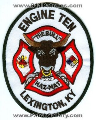 Lexington Fire Department Engine 10 (Kentucky)
Scan By: PatchGallery.com
Keywords: dept. haz-mat hazmat ten the bull