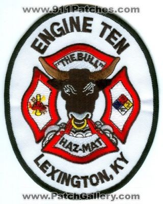 Lexington Fire Department Engine 10 (Kentucky)
Scan By: PatchGallery.com
Keywords: dept. haz-mat hazmat ten the bull