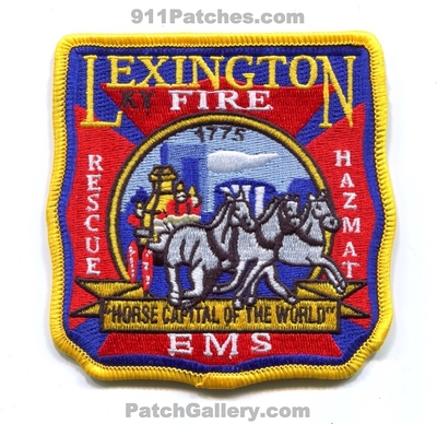 Lexington Fire Rescue Department Patch (Kentucky)
Scan By: PatchGallery.com
Keywords: dept. hazmat haz-mat ems 1775 horse capital of the world