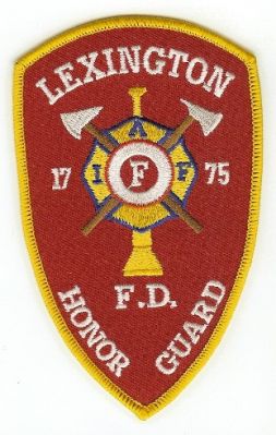 Lexington FD Honor Guard
Thanks to PaulsFirePatches.com for this scan.
Keywords: massachusetts fire department iaff 1775