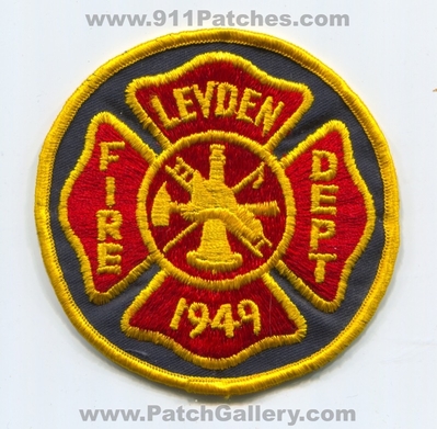 Leyden Fire Department Patch (Illinois)
Scan By: PatchGallery.com
Keywords: dept. 1949