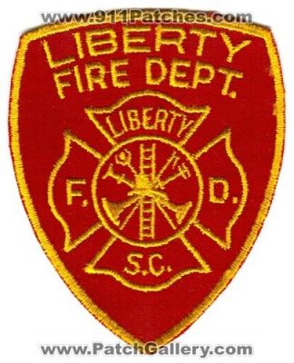 Liberty Fire Department (South Carolina)
Scan By: PatchGallery.com
Keywords: dept. f.d. fd s.c. sc
