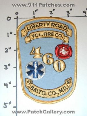 Liberty Road Volunteer Fire Company 460 (Maryland)
Thanks to Mark Stampfl for this picture.
Keywords: vol. co. balto. baltimore co. county m.d.