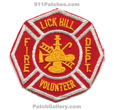 Lick Hill Volunteer Fire Department Patch (Connecticut)
Scan By: PatchGallery.com
Keywords: vol. dept.