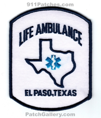 Life Ambulance El Paso Patch (Texas)
Scan By: PatchGallery.com
Keywords: ems emt paramedic