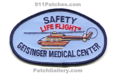 Life Flight Safety Geisinger Medical Center Helicopter EMS Patch (Pennsylvania)
Scan By: PatchGallery.com
Keywords: lifeflight air medical ambulance medevac emergency medical services
