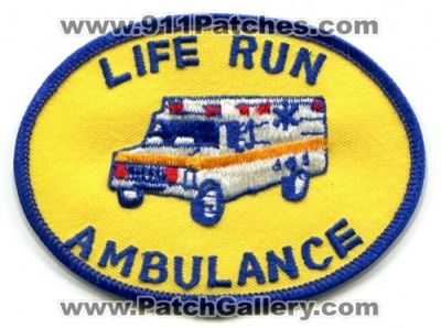 Life Run Ambulance (Idaho)
Scan By: PatchGallery.com
Keywords: ems emt paramedic