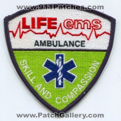 Life EMS Ambulance (Michigan)
Scan By: PatchGallery.com
Keywords: skill and compassion