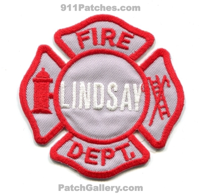 Lindsay Fire Department Patch (Oklahoma)
Scan By: PatchGallery.com
Keywords: dept.