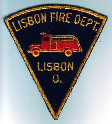 Lisbon Fire Dept (Ohio)
Thanks to Dave Slade for this scan.
Keywords: department o.