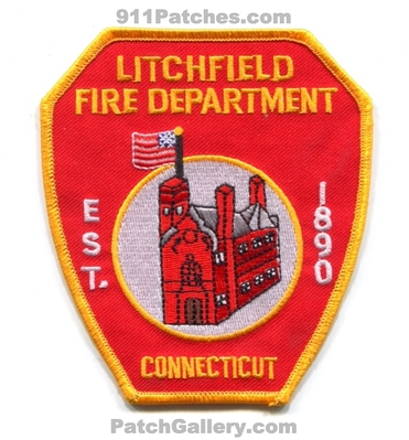Litchfield Fire Department Patch (Connecticut)
Scan By: PatchGallery.com
Keywords: dept. est. 1890