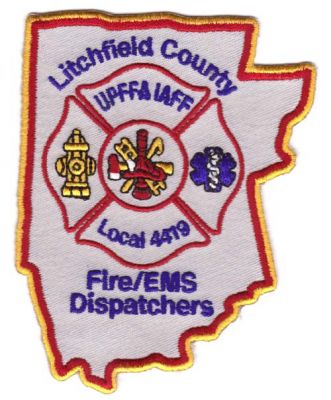 Litchfield County Fire EMS Dispatchers
Thanks to Michael J Barnes for this scan.
Keywords: connecticut upffa iaff local 4419