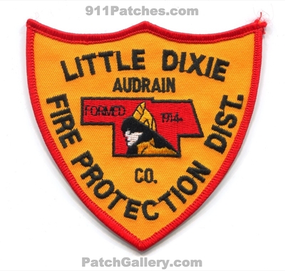 Little Dixie Fire Protection District Audrain County Patch (Missouri)
Scan By: PatchGallery.com
Keywords: prot. dist. department dept. co. formed 1914