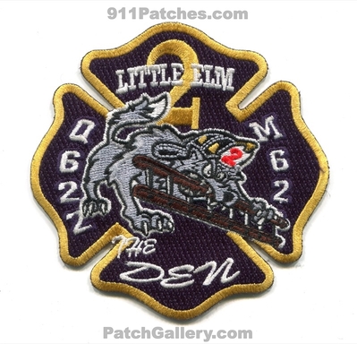 Little Elm Fire Department Station 2 Patch (Texas)
Scan By: PatchGallery.com
Keywords: dept. lefd l.e.f.d. quint q622 medic m62 company co. the den