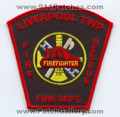 Liverpool Township Fire Rescue Department Firefighter Patch (Ohio)
Scan By: PatchGallery.com
Keywords: twp. dept.