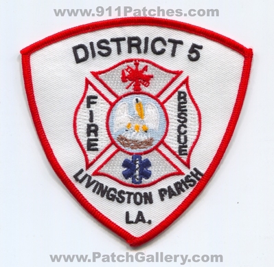 Livingston Parish District 5 Fire Rescue Department Patch (Louisiana)
Scan By: PatchGallery.com
Keywords: dist. number no. #5 dept. la.