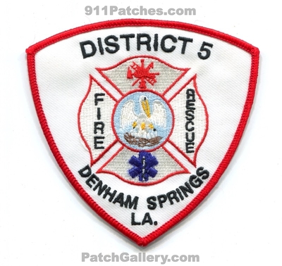 Livingston Parish Fire District 5 Denham Springs Patch (Louisiana)
Scan By: PatchGallery.com
Keywords: dist. number no. #5 department dept. rescue