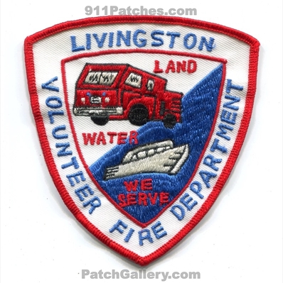 Livingston Volunteer Fire Department Patch (Texas)
Scan By: PatchGallery.com
Keywords: vol. dept. land water we serve