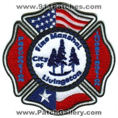Livingston Fire Department Fire Marshal Patch (Texas)
Scan By: PatchGallery.com
Keywords: city of dept.