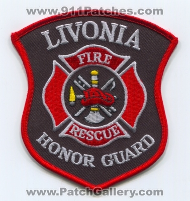 Livonia Fire Rescue Department Honor Guard Patch (Michigan)
Scan By: PatchGallery.com
Keywords: dept.