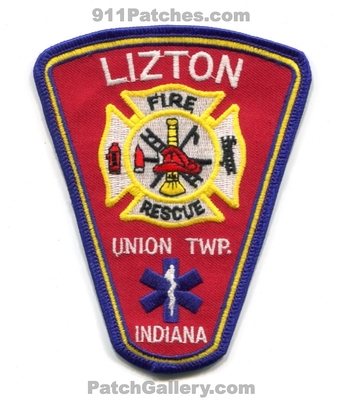 Lizton Fire Rescue Department Union Township Patch (Indiana)
Scan By: PatchGallery.com
Keywords: dept. twp.