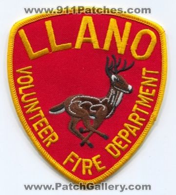 Llano Volunteer Fire Department Patch (Texas)
Scan By: PatchGallery.com
Keywords: vol. dept.