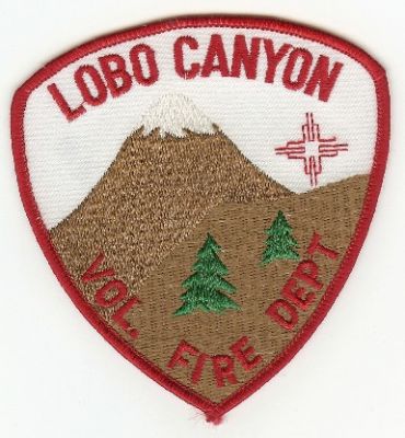 Lobo Canyon Vol Fire Dept
Thanks to PaulsFirePatches.com for this scan.
Keywords: new mexico volunteer department