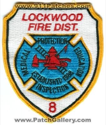 Lockwood Fire District 8 (Montana)
Scan By: PatchGallery.com
Keywords: dist. protection education inspection medical
