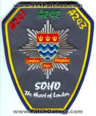 London Fire Brigade A241 A242 A243 (United Kingdom)
Scan By: PatchGallery.com
Keywords: soho