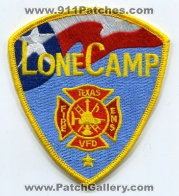 Lone Camp Volunteer Fire Department (Texas)
Scan By: PatchGallery.com
Keywords: dept. vfd ems
