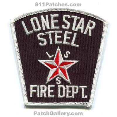 Lone Star Steel Fire Department Patch (Texas)
Scan By: PatchGallery.com
Keywords: dept. lss