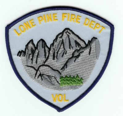 Lone Pine Fire Dept
Thanks to PaulsFirePatches.com for this scan.
Keywords: california department vol volunteer