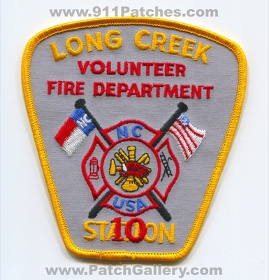 Long Creek Volunteer Fire Department Station 10 Patch (North Carolina)
Scan By: PatchGallery.com
Keywords: vol. dept. nc usa