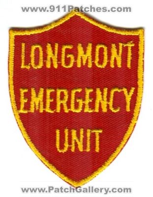 Longmont Emergency Unit Patch (Colorado)
[b]Scan From: Our Collection[/b]
Keywords: ems