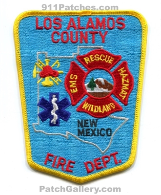 Los Alamos County Fire Department Patch (New Mexico)
Scan By: PatchGallery.com
Keywords: co. dept. rescue ems hazmat haz-mat wildland