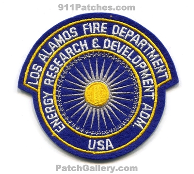 Los Alamos Fire Department Energy Research and Development Administration Patch (New Mexico)
Scan By: PatchGallery.com
Keywords: dept. labs laboratory doe