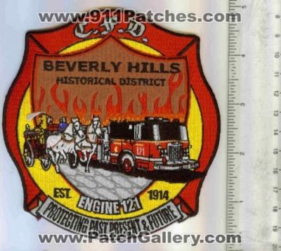 Los Angeles City Fire Engine 121 (California)
Thanks to Mark C Barilovich for this scan.
Keywords: beverely hills historical district