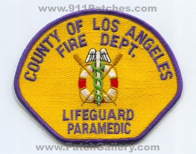 Los Angeles County Fire Department Lifeguard Paramedic Patch (California)
Scan By: PatchGallery.com
Keywords: co. of dept. lacofd l.a.co.f.d. ems