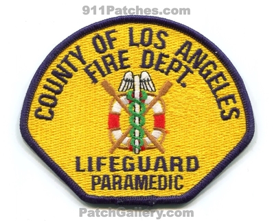Los Angeles County Fire Department Lifeguard Paramedic EMS Patch (California)
Scan By: PatchGallery.com
Keywords: co. of lacofd l.a.co.f.d. ocean rescue