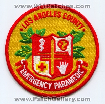 LOS ANGELES COUNTY CALIFORNIA FIRE DEPARTMENT PARAMEDIC PATCH 