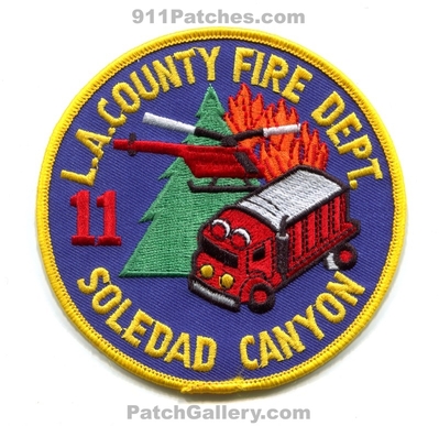 Los Angeles County Fire Department Station 11 Patch (California)
Scan By: PatchGallery.com
Keywords: co. of dept. lacofd l.a.co.f.d. company soledad canyon