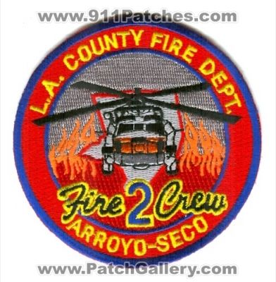 Los Angeles County Fire Department Fire Crew 2 Patch (California)
Scan By: PatchGallery.com
Keywords: co. dept. lacofd l.a.co.f.d. forest wildfire wildland arroyo seco
