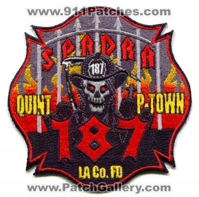 Los Angeles County Fire Department Quint 187 (California)
Scan By: PatchGallery.com
Keywords: dept. lacofd l.a.co.f.d. spadra p-town