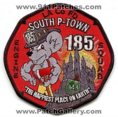 Los Angeles County Fire Department Station 185 (California)
Scan By: PatchGallery.com
Keywords: dept. lacofd l.a.co.f.d. company south p-town engine squad the happiest place on earth
