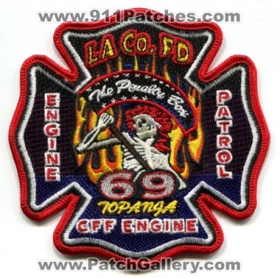 Los Angeles County Fire Department Station 69 (California)
Scan By: PatchGallery.com
Keywords: dept. lacofd l.a.co.f.d. company engine patrol cff the penalty box topanga