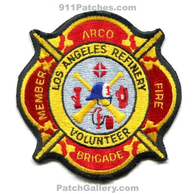 ARCO Los Angeles Refinery Volunteer Member Fire Brigade Patch (California)
Scan By: PatchGallery.com
Keywords: la oil plant industrial gas petroleum hazmat haz-mat hazardous materials vol. department dept.