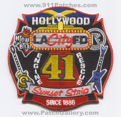 Los Angeles City Fire Department Station 41 Hollywood Sunset Strip Patch (California)
Scan By: PatchGallery.com
Keywords: Dept. LAFD L.A.F.D. Engine Rescue Company Co. Since 1886