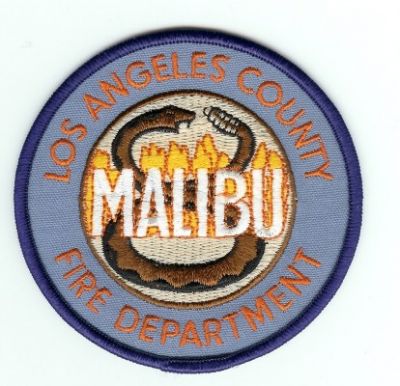 Los Angeles County Fire Malibu
Thanks to PaulsFirePatches.com for this scan.
Keywords: california la co fd